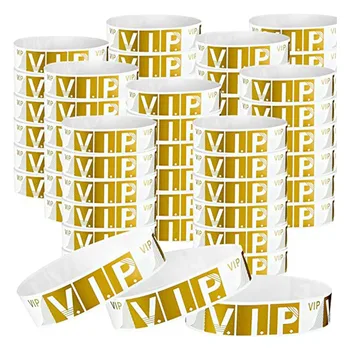 500 шт VIP-браслетов, легкие браслеты для мероприятий, персонализированные браслеты для вечеринок, цветная водонепроницаемая повязка на руку