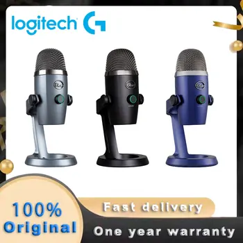 Logitech Blue Yeti Nano USB Микрофон с Эффектами BlueVoice Без задержек Для ПК Mac Podcast Gaming Streaming Studio Compute