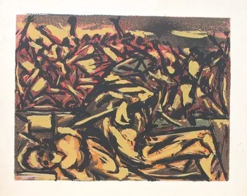 Репродукция картины маслом 100% ручной работы на льняном холсте, без названия-1941 (3), Бесплатная доставка,, Музейное качество
