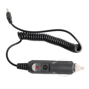 1,5 м Грузовик автомобильное зарядное устройство Источник питания для сигарет 3,5 x 1,35 мм для штекера постоянного тока Пружинный кабель-адаптер