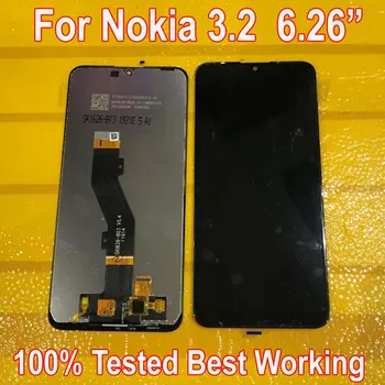 100% Протестированный Лучший Рабочий Стеклянный Датчик Для Nokia 3.2 TA-1154 TA-1156 TA-1159 ЖК-дисплей С Сенсорной панелью и Цифровым Преобразователем Экрана В сборе
