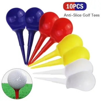 10ШТ Пластиковый Тренировочный мяч для гольфа с защитой от среза, Тройник в форме стула, держатель для занятий гольфом на открытом воздухе, Аксессуары для гольфа
