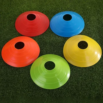 10шт Футбольный Тренировочный диск для игры в мяч для игры в Аджилити Набор конусов для дисков для мультиспортивных тренировок С пластиковым держателем подставки