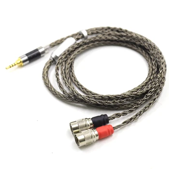 16-жильный аудиокабель пушечного цвета, кабель для обновления наушников для Dan Clark Audio Mr Speakers Ether Alpha Dog Prime