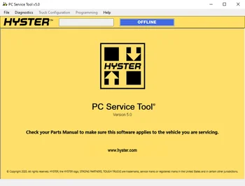 2022 Для Yale и диагностического программного обеспечения Hyster PC Service Tool 5.0 + разблокировка KeyGen