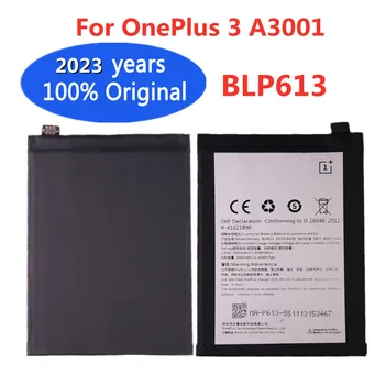 2023 Года Новый 3000 мАч BLP613 Оригинальный 1 + Сменный Аккумулятор Для OnePlus 3 One Plus 3 A3001 Smart Mobile Phone Battery Bateria