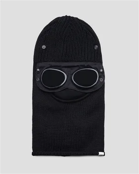 2023 Зимние очки, кепка, вязаные линзы CP Rib, Шапочка, лыжная ветрозащитная теплая шапка для мужчин и женщин, Шапочки
