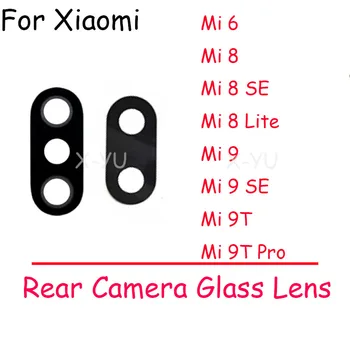 2ШТ Для Xiaomi Mi 6 8 9 9T SE Pro Lite Задняя Крышка Объектива Камеры Заднего Вида Стеклянная Крышка С Клейкой Наклейкой Запчасти Для Ремонта