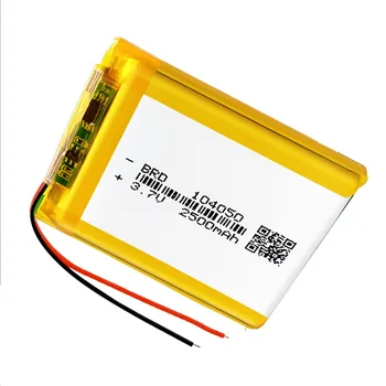3,7 В 2500 мАч Li-Po Аккумулятор 104050 Литий-Полимерный Аккумулятор Li-Po li ion Lipo ячейки Для GPS MP3 MP4 Видеорегистратор для Вождения