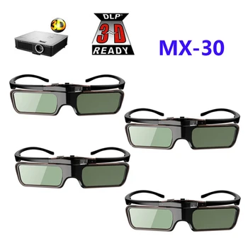 4шт 3D DLP-очки с активным затвором для проекторов XGIMI Z4X/H1/Z5 BenQ MS521P MW712 Optoma HD142X Coolux S3 Dell Acer 96-144 Гц