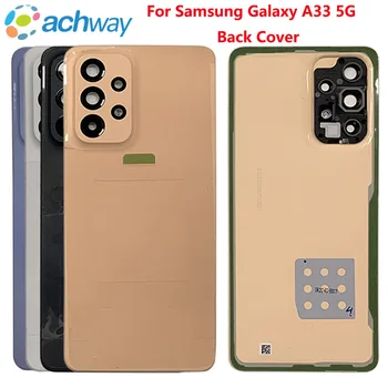 AAA + Задняя крышка Для Samsung Galaxy A33 5G Крышка Батарейного отсека Задняя Дверная панель Корпус Чехол Для Samsung Galaxy A33 5G Крышка Батарейного отсека