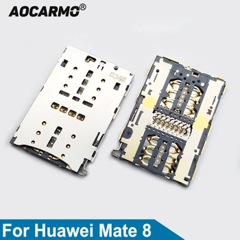 Aocarmo для Huawei Mate 8, Запчасти для ремонта лотка для sim-карты, гнезда для считывания, гнезда для держателя