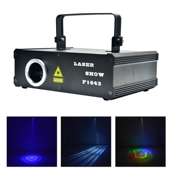 AUCD 0.5 Вт RGB Красочный Лазер 5в1 Анимационное Сканирование 2D 3D Калейдоскоп Луч DMX Дискотека Вечеринка DJ Шоу Микс Проектор Сценические Огни DG5F