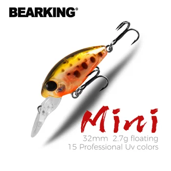 Bearking-мини-удочка для рыбалки, искусственная приманка для щуки и окуня, воблеры, 32 мм, 2,7 г Рыболовные принадлежности