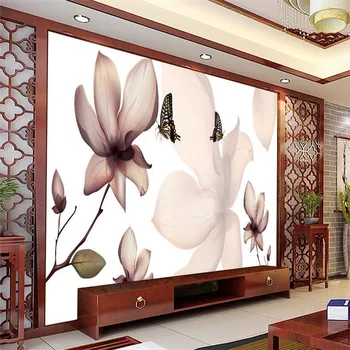 beibehang 3D обои для гостиной абстрактный цветок бабочка кафе настенное искусство покрытие фрески обои домашний декор