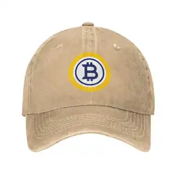 Bitcoin Gold (BTG) Джинсовая кепка с логотипом высшего качества, бейсболка, вязаная шапка