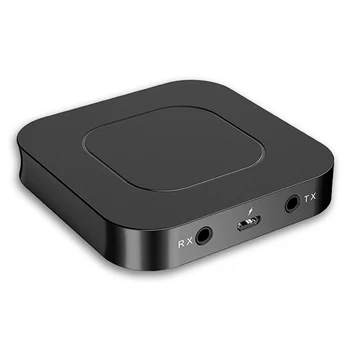 Bluetooth-совместимый приемник аудиопередатчика 5.0, разъем AUX 3,5 мм, встроенный аккумулятор, Беспроводной музыкальный аудиоадаптер для автомобильного ПК, телевизора