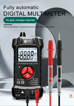 BST-831L Полноавтоматический ЖК-Цифровой Мультиметр Professional Multimetro Auto AC DC Voltage Diode Freguency Multitester Tool
