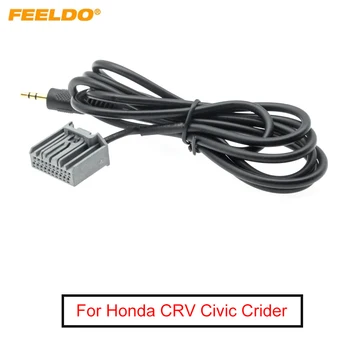 FEELDO 1шт Для Honda CRV Civic Crider 3,5 мм Разъем Жгута Проводов AUX Стерео Аудио Кабель Проводная Линия Для IPOD/MP3 #CT1689