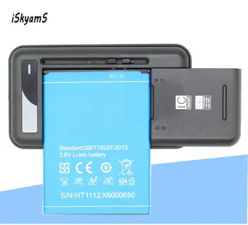 iSkyamS 1x3000 мАч Высококачественная Литий-ионная Аккумуляторная Батарея + Универсальное Зарядное Устройство для Doogee X6 X6 Pro Batterie Batterij Bateria