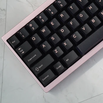 JKDK Studio Серый розовый Вишневый профиль Dye Sub Keycap Set PBT пластик черный Для Механической клавиатуры 61 68 84 87 Cherry Mx Switch