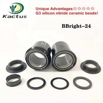 KACTUS BBright-24 Прижимные нижние кронштейны G3 из керамики из нитрида кремния Для аксессуаров для горных шоссейных велосипедов Shimano