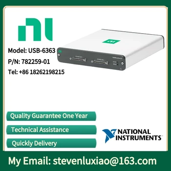 NI USB-6363 782259-01 32-канальный AI (16 бит, 2 МС/с), 4-канальный AO (2,86 МС/с), 48-канальный DIO, многофункциональное устройство ввода-вывода USB