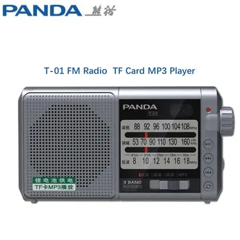 PANDA T-01 Полнодиапазонный указатель FM Коротковолновая TF карта Зарядка литиевой батареи Портативное радио USB зарядка TF карта MP3-плеер