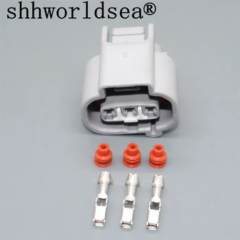 shhworldsea DJ7035B-2.2-21 автомобильный провод женский кабель Водонепроницаемая оболочка 3-контактный разъем автомобильная розетка включает клеммы