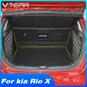 Vtear Автомобильный коврик для заднего багажника, Задний бокс, Напольные накладки, Подушка, Защита кожи салона, Детали для оформления автомобиля Для Kia Rio X 2021