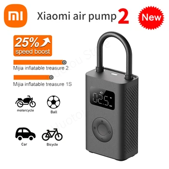Xiaomi Mijia Air Pump 2 Портативный универсальный электрический воздушный компрессор Датчик шин Mi Надувное сокровище для футбольного мотоцикла автомобиля