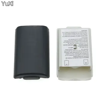 YuXi, 1 шт., черно-белый батарейный отсек, чехол для Xbox 360/xbox360, беспроводной контроллер, аккумуляторная батарея