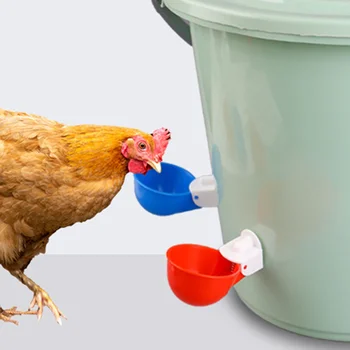Автоматическая поилка для цыплят, многофункциональная кормушка, чашки для уток, бытовой пластиковый брудер для птиц