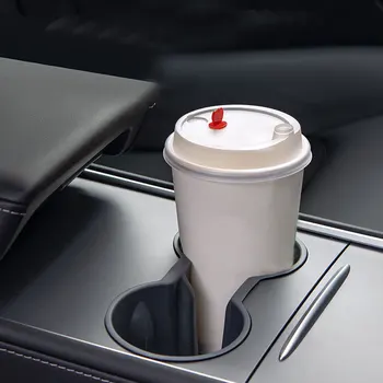 Автомобильный держатель для стакана воды с центральным управлением, пробка для стакана, бутылка для воды с защитой от падения, Подставка для Tesla Model 3, модель Y 2021 г.