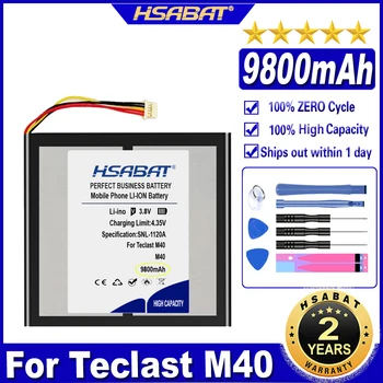 Аккумулятор HSABAT M40 9800 мАч для планшетных ПК Teclast M40 22Wh 3,8 В с 5-проводными штекерными батареями