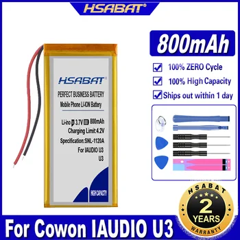 Аккумулятор HSABAT U3 800 мАч для аккумуляторов IAUDIO U3 COWON U3