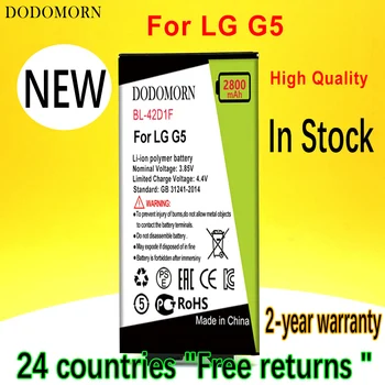 Батарея DODOMORN BL-42D1F Для LG G5 VS987 US992 H820 H830 H840 H850 H860 H868 LS992 F700 + Номер для отслеживания