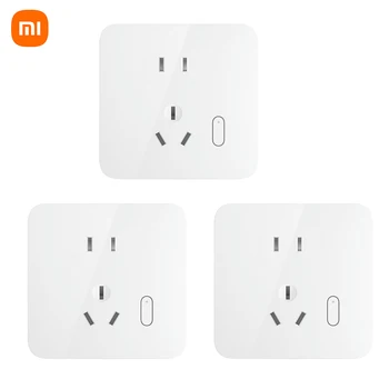 Беспроводная настенная розетка Xiaomi Mijia Smart с разъемом-выключателем, совместимая с Bluetooth Сетчатая розетка, голосовое управление для приложения Mijia Mi Home