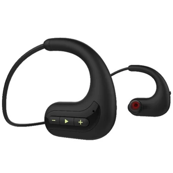 Беспроводные наушники IPX8 S1200 Водонепроницаемые наушники для плавания Спортивные наушники Bluetooth-гарнитура Стерео 8G MP3-плеер (черный)
