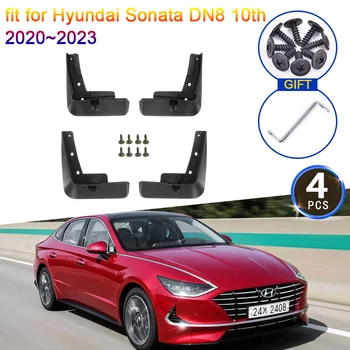 Брызговики для Hyundai Sonata DN8 10th 2020 2021 2022 2023 Брызговики Откидные Брызговики Крыло Переднего Заднего Колеса Автомобиля 4x Аксессуары