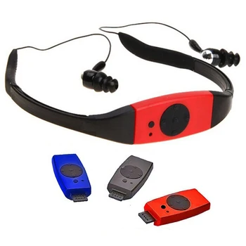 Водонепроницаемые наушники IPX8 MP3 со стереозвуком 4G/8G для плавания, серфинга, велоспорта, спортивной гарнитуры, музыкального плеера