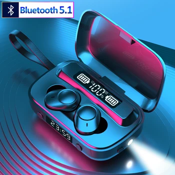 Гарнитуры Bluetooth5.1 TWS Беспроводные Наушники Мини-наушники С Шумоподавлением Стерео Спортивная Гарнитура IPX7 Водонепроницаемые Наушники Гарнитуры