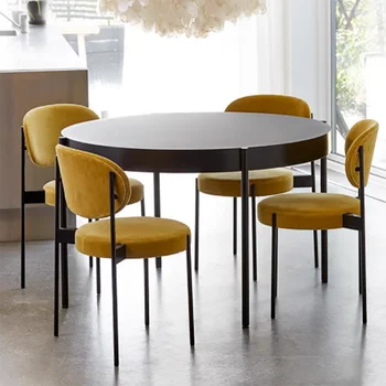 Гостиничный обеденный стул Nordic Современная кухня Гостиная Дизайнерские Обеденные стулья Офисные Шезлонги для дома Salle Manger Мебель для интерьера