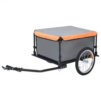Грузовой прицеп для велосипеда Серого и Оранжевого цвета весом 143,3 фунта