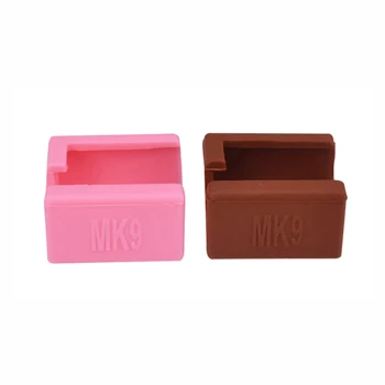 Детали 3D принтера MK9 нагревательный алюминиевый блок силиконовый рукав, устойчивый к высокой температуре до 280 градусов розовый коричневый