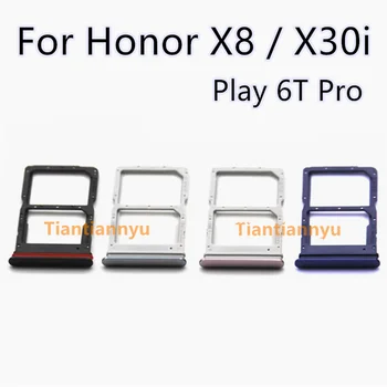 Для Huawei Honor X8 Лотки Для SIM-карт Держатель Слота SIM-карты Замена Гнезда Адаптера X30i Play 6T Pro TFY-LX1 TFY-LX2 TFY-LX3