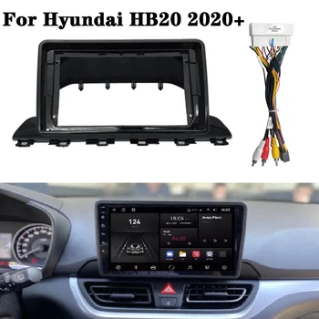 Для Hyundai HB20 2020 + 9-Дюймовый Автомобильный Радиоприемник Android Стерео MP5 GPS Плеер Рамка Корпуса 2 Din Головного Устройства Накладка на Фасцию