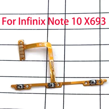Для Infinix Note 10 X693 с гибким кабелем боковой кнопки включения выключения громкости