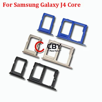 Для Samsung Galaxy J410 J4 Core Слот для sim-карты Держатель лотка Гнездо для чтения sim-карт Запасная часть