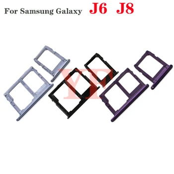Для Samsung Galaxy J6 J600 J600F J8 J810 J810F 2018 Слот Для Sim-карты Держатель Лотка Гнездо Для Чтения Sim-карт